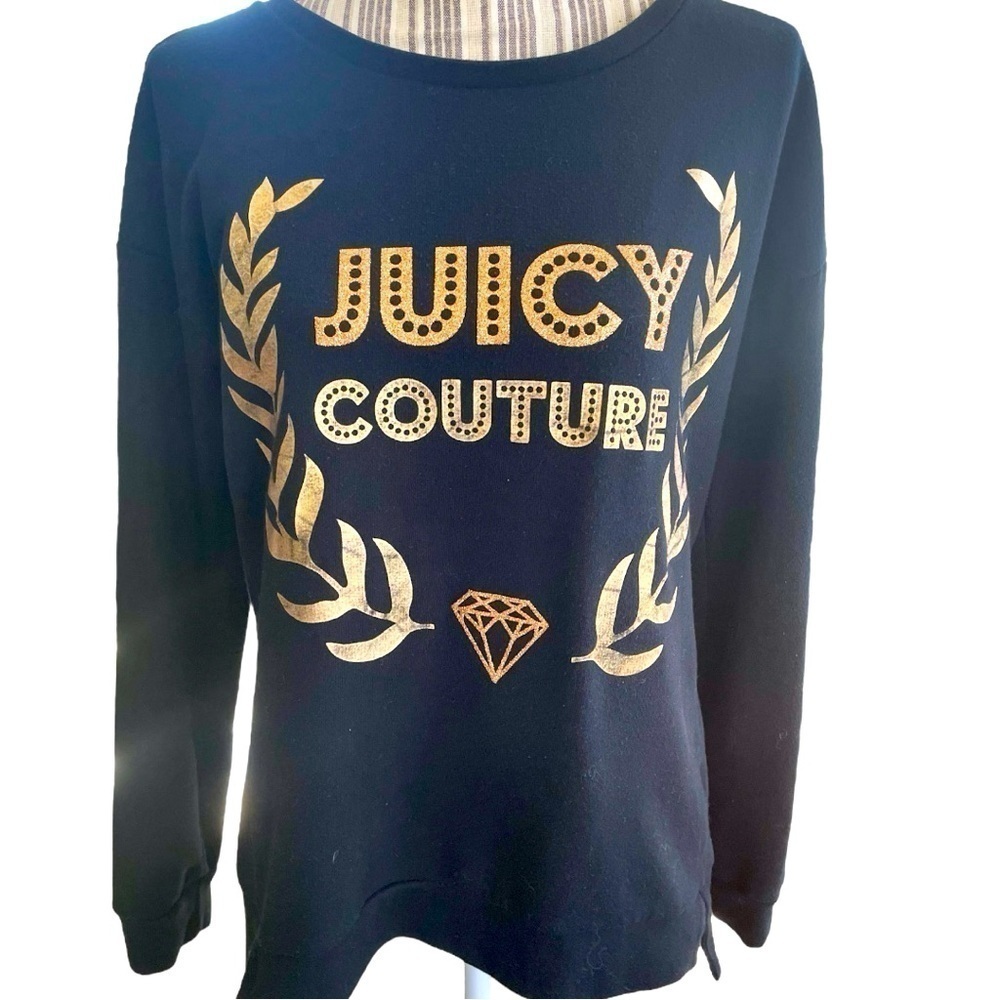Juicy Couture lightweight sweatshirt, size L, French Terry, vintage, EUC